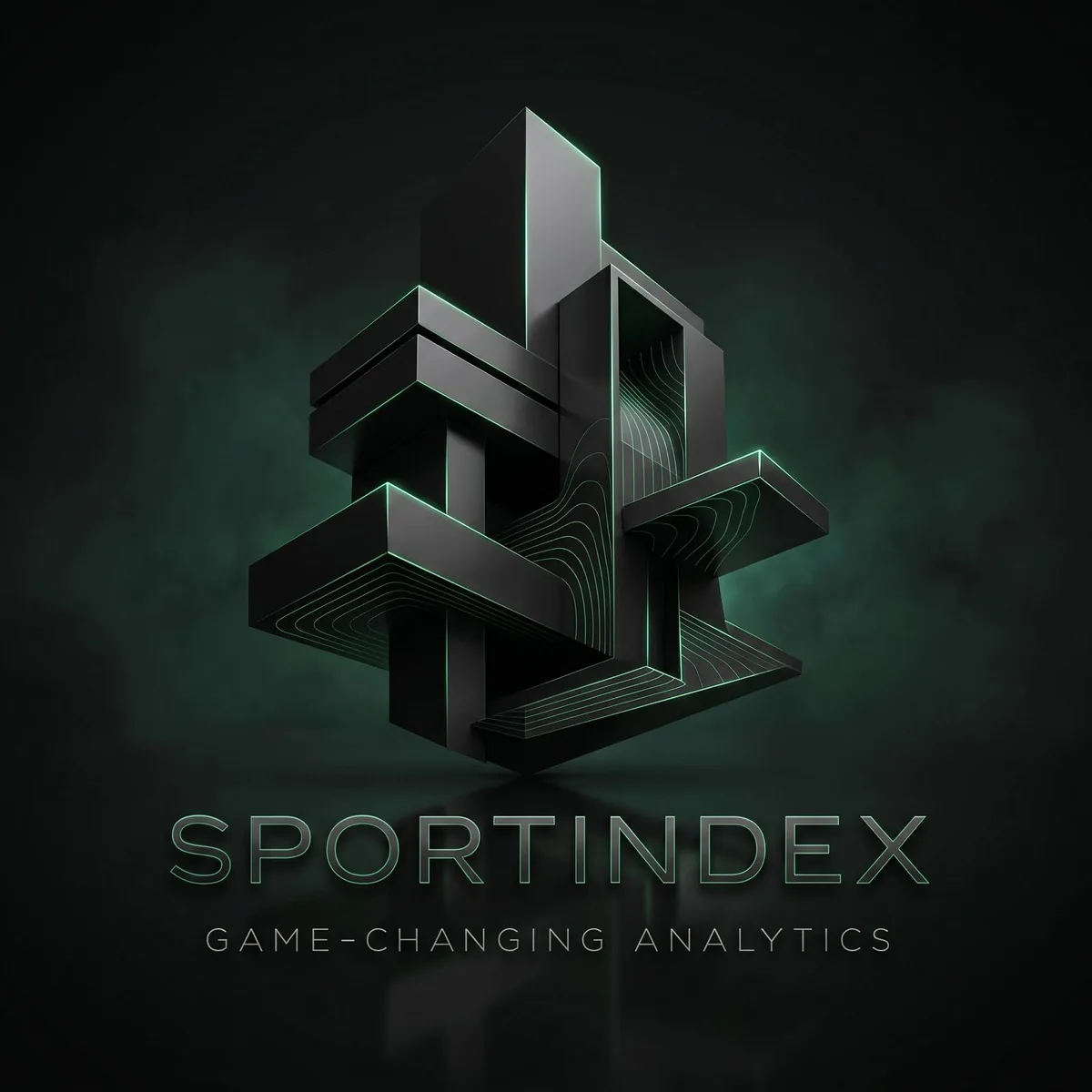 SPORTINDEX — monolith with topographic glow lines